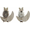 ozdoby świąteczne DKD Home Decor Poliester DM Księżyc (13 x 3 x 13 cm) (2 pcs)