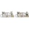 ozdoby świąteczne DKD Home Decor Drewno MDF (30 x 2 x 12 cm) (2 pcs)
