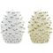 Świeca LED DKD Home Decor Boże Narodzenie Wosk (2 pcs) (10 x 10 x 12 cm)