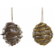 Bombka świąteczna DKD Home Decor Juta Rattan (10 x 10 x 10 cm) (2 pcs)