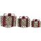 zestaw akcesoriów na prezent DKD Home Decor Boże Narodzenie Juta (3 pcs) (26 x 26 x 31 cm)