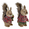 ozdoby świąteczne DKD Home Decor Poliester Wiewiórka (2 pcs) (12 x 15 x 25 cm)