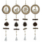 ozdoby świąteczne DKD Home Decor Metal Drewno MDF (4 pcs) (8 x 4 x 42 cm)
