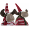 ozdoby świąteczne DKD Home Decor Poliester Renifer (22 x 16 x 80 cm) (2 pcs)