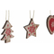 ozdoby świąteczne DKD Home Decor Drewno MDF (2 pcs)
