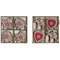 ozdoby świąteczne DKD Home Decor Drewno MDF (2 pcs)