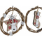 ozdoby świąteczne DKD Home Decor Drewno (3 pcs) (14 x 1 x 18 cm)
