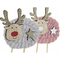 ozdoby świąteczne DKD Home Decor Poliester Drewno (2 pcs) (10 x 4 x 16 cm)