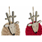 ozdoby świąteczne DKD Home Decor Poliester Drewno Renifer (3 pcs) (8 x 3 x 26 cm)