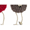 ozdoby świąteczne DKD Home Decor Poliester Drewno Renifer (3 pcs) (8 x 3 x 26 cm)