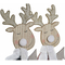 ozdoby świąteczne DKD Home Decor Poliester Drewno (2 pcs) (13 x 8 x 43 cm)