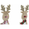ozdoby świąteczne DKD Home Decor Drewno Renifer (11 x 5 x 30 cm) (2 pcs)