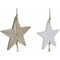 ozdoby świąteczne DKD Home Decor Drewno Sznurek gwiazda (11 x 1 x 20 cm) (2 pcs)