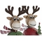 ozdoby świąteczne DKD Home Decor Metal Renifer (2 pcs) (16 x 14 x 26 cm)