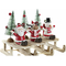 ozdoby świąteczne DKD Home Decor Drewno Święty Mikołaj (14 x 6 x 13 cm) (3 pcs)