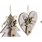 ozdoby świąteczne DKD Home Decor Drzewo Drewno (11 x 1 x 11 cm) (3 pcs)