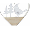 ozdoby świąteczne DKD Home Decor Metal Drewno Sznurek Jeleń (14 x 2 x 15 cm) (3 pcs)