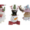 ozdoby świąteczne DKD Home Decor Metal Święty Mikołaj (3 pcs) (16 x 3 x 18 cm)