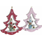 ozdoby świąteczne DKD Home Decor Drewno Drzewo (3 pcs) (17 x 11 x 32 cm)