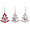 ozdoby świąteczne DKD Home Decor Drewno Drzewo (3 pcs) (17 x 11 x 32 cm)