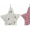 ozdoby świąteczne DKD Home Decor Wełna gwiazda (2 pcs) (15 x 2.5 x 14 cm)