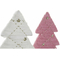 ozdoby świąteczne DKD Home Decor Wełna Drzewo Drewno MDF (2 pcs) (19 x 6 x 35 cm)