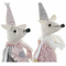 ozdoby świąteczne DKD Home Decor Myszka Drewno Poliester (7.5 x 6 x 17 cm) (2 pcs)