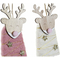 ozdoby świąteczne DKD Home Decor Poliester Wełna Drewno MDF Renifer (2 pcs) (6 x 3 x 18 cm)