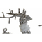ozdoby świąteczne DKD Home Decor Metal wiklinowy (3 pcs) (60 x 30 x 37 cm) (36 x 14 x 60 cm)