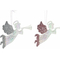ozdoby świąteczne DKD Home Decor Anioły Akryl Brokat (4 pcs) (12.5 x 0.5 x 9 cm)
