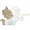 ozdoby świąteczne DKD Home Decor Anioły Akryl Brokat (4 pcs) (12.5 x 0.5 x 9 cm)