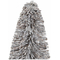 Choinka DKD Home Decor Drewno Włókno Kokosowe Śnieżny (7 x 7 x 21 cm)