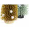 Choinka DKD Home Decor Poliester Drewno Pompony (2 pcs) (7 x 7 x 17 cm)
