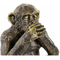 Figurka Dekoracyjna DKD Home Decor Małpa Żywica Kolonialny (3 pcs)