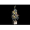 Choinka DKD Home Decor PVC LED Drewno MDF Śnieżny (17 x 17 x 45 cm)