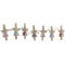 Klamerki DKD Home Decor Boże Narodzenie Drewno (2 pcs) (206 x 2 x 7 cm)