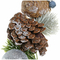 Girnalda DKD Home Decor Biały Srebro Boże Narodzenie Naturalny (7 x 7 x 150 cm)