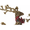 Sanki DKD Home Decor Juta Metal wiklinowy (3 pcs) (54 x 29 x 33 cm) (40 x 14 x 65 cm)