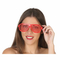 Okulary W paski Czerwony