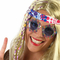 Okulary Wielokolorowy Hippie