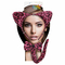 Diadem Tygrysica Set Fuksja zwierzęta