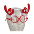Okulary Renifer Czerwony Plastikowy