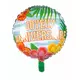 Balon foliowy Paradise z napisem "Wszystkiego najlepszego" 45 cm