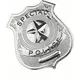 Odznaka metalowego policjanta dla dorosłych