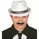 Biały kapelusz trilby borsalino dla dorosłych