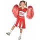 Czerwony kostium cheerleaderki USA dla dziewczynki, Rozmiar: 10-12 lat (130-140 cm)
