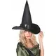 Dorosły aksamitny kapelusz wiedźmy halloween