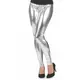 Srebrne legginsy damskie, Rozmiar: Medium/Large