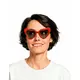 Okulary z czerwonymi sercami w stylu vintage