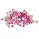100 małych okrągłych elementów konfetti stołowego w kolorze fuksji, 0,6 cm